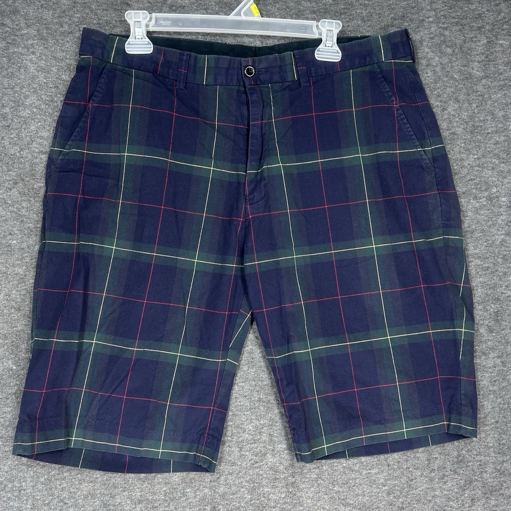 Polo Ralph Lauren shorts Mens 36‎ Blue Plaid Ska punk indie sleaze 11" Inseam